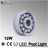 IP68 RGB LED fountain light ,LED pool light ,Led underwater light 12W 12VAC,LED Landscape light for Pole , LPL-B-12W-12VAC