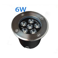 High quality IP68 AC85-265V 6X1W LED Underground light, LED Deck Light, Outdoor led  light warm white/white/red/gree/blue