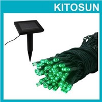 KITOSUN 2pcs/Lot green color LED Solar Fairy Lights Outdoor Garden Light Solar Powered Landscaping Battery Light String