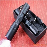 New Promotion 1pcs/lot Waterproof LED Torch With retail package LED Flashlight Flash Light Lamp Black A3001
