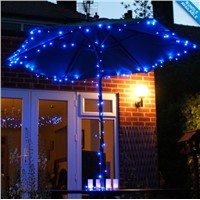 Blue-color Outdoor lighting 2pcs/Lot LED Solar Fairy Lights Outdoor Garden Light Solar Powered Landscaping Battery Light String