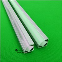 10pcs/lot led aluminium profile for led bar light, 45 degree led corner aluminum channel, 12mm strip aluminum housing