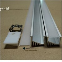 10pcs/lot  led aluminium profile for 14mm PCB board,110 degree led channel ,  led bar light,YD-16
