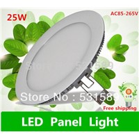 Super thin 25w 10PCS LED Panel Lights /ceiling lighting /High brightness Round  light  2835 SMD  Cold white AC85-265V