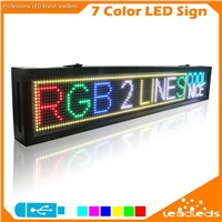LLDP10-16128RGB Led Advertising Display Board USB Programmable Full Color Letters SMD Scrolling Led Display Outdoor Decoration