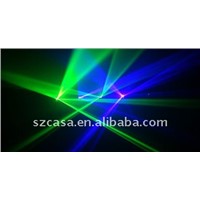 Brand New 260mW Green+Violet 4 Lens dj projector tow color Disco laser light for party show