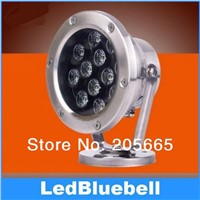 12W 24V LED Underwater Lights boat Waterproof IP68 for fountain and swimming pool lamp