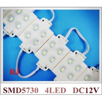 super quality high bright injection LED module waterproof SMD 5630 LED advertising light module DC12V 1.9W 4 led IP66