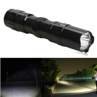 3W Police LED Flashlight Light Lamp Torch Bike Lights with Clip Clamp Electric Torch + Hand Strap