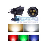 10PCs/Lot 3x2W With Cap With Base 85-265V LED Landscape Garden Wall Yard Path Pond Flood Spot Light Outdoor IP65
