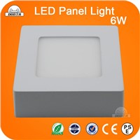 led panel light 6W square surface mounted light  high lumens AC85-265V