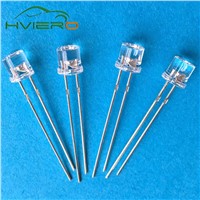 100pcs 5mm Flat top white Red Pink Yellow Blue Wide Angle Light lamp Diode LED ultra bright bulbs emitting diodes F5 5mm Lamp