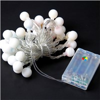 4m 40 Bulbs battery operated LED ball strings luminaria decoration lighting lamps Christmas holiday indoor home night lights