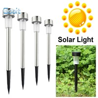 Solar lamps Power LED 6 Color choice Stainless Steel Spot Light Landscape Outdoor Garden Path Lawn Lamp LED Flood Spotlight Lawn