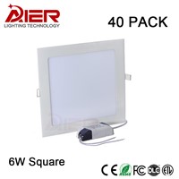 hot 6W led panel light square AC85-265V