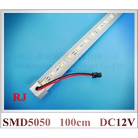 LED rigid strip light bar SMD 5050 LED hard strip cabinet light 100cm 60led DC12V 14.4W   WW / CW / R / Y / B / G   V shape