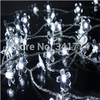 Fairy 10m Pendant LED Crystal Cherry Blossom String Lamps Christmas Lights Garland for Garden Wedding Indoor Luminaria Lighting