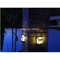 2XCE Approved Led Wall Lamp Solar powered  Led Path fence lamp Outdoor Lighting Solar Wall light Countryside Fence Patio Lantern