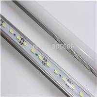 DC12V/24V CE&amp;RoHS approved 72pcs leds 21w 5630 smd rigid strip 2years warranty with U Aluminium shell +pc cover