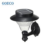 1X Outdoor Garden/Yard/Path/Patio Solar Wall Light Popular Solar lamp 3x1200mAh Ni-MH Battery Solar Lamp Decoration wall lampada