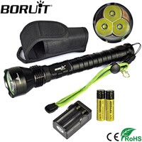 BORUiT 4000LM XML T6 LED Tactial Flashlight 5-Mode Flash Light Super Bright Torch Lamp Outdoor Camping Hunting Portable Lantern