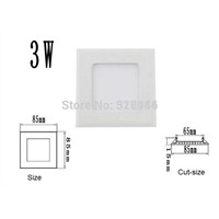 Favorable D85mm Hot Ultra Thin Design 3W  LED Surface Ceiling Recessed light Grid Downlight + Square Panel Light