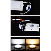wholesell 85-265v new 24W  square surface mounted panel lighting LED ceiling light  kitchen lights 2700-7000k ct