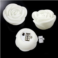 1pc Romantic Rose Flower LED Candle Light Color Changed Lamp LED Night Lights For Wedding Party Decoration