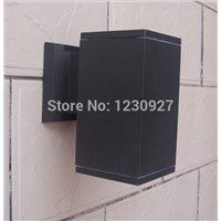 IP65 waterproof Black 3W 85-265V  LED outdoor Garden lights corridor lamp Single head aluminum yard wall lamp