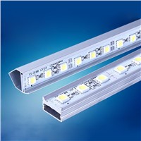 1m Wholesale 12V 72 * SMD 5050 led Bar 100cm hard LED Strip channel lamp  Aluminium profile