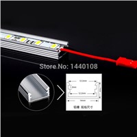 50pcs/lot 5630 led hard bar 1M 72 LED aluminium profile led 100cm 5630 led licht string &amp;amp;quot; U &amp;amp;quot; Style Aluminium Shell CE RoHS