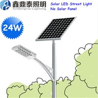 24W LED street light 12V with intelligent PWM dimming solar controller 3 years warranty outdoor street lamp
