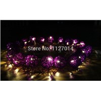 Battery Operated 5m 50 Bulbs Rattan Ball LED String Lamp Luminaria Decoration Christmas Lights holiday guirlande lumineuse boule