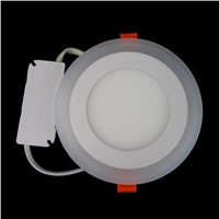 Led Panel Downlight 6w 9w 16w Round/Square 3 three model led Ceiling Recessed panel Light AC85-265V Painel lamp CE ROHS