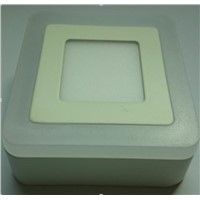 No Cut Double Color Round/Square 6W/9W/16W LED Panel Light Surface Mounted Downlight lighting Led ceiling down AC85-265V