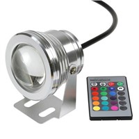 IP68 10W 12V High quality Led Light Underwater RGB 1000LM Waterproof Fountain Light 16 Color Change with Remote Controller