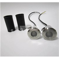 IP68 waterproof dia42mm LED underground light 12V 1W stainless steel LED floor recessed lights free ship 50pcs