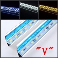 50Lots  100cm   led strip 5630 SMD led Bar Lights 1m DC 12V 24V+&amp;amp;quot; V &amp;amp;quot; Aluminium profile + Reflector (Super brightness)