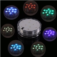 4 Pairs Underwater Wireless Remote Control Led Multi Color Spotlight Submersible 10LED Light Waterproof Party Lamp