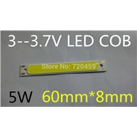 Led cob lamp slitless plate lamp high bright led lighting 3v 5w surface light source rectangle 3v lithium battery lights plate