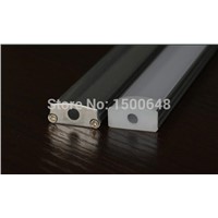 U type LED aluminum profiles for LED strips for PCB 10-12MM 10pcs/lot 2MTR/PCS 17.5*7mm with Milky/transparent PC Cover