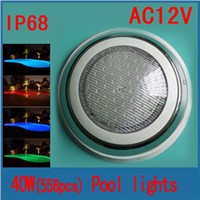 Led Swimming Pool Light 552pcs 40W Underwater Lights Controller Wall-Mountable Monochromatic Led Pool Lights