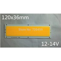 LED surface emitting COB light strip lamp lamp panel of DRL integrated 12-14V lamp strip surface plate   120x36mm  DIY white