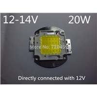20W high-power LED light source voltage is12-14V  The highlighted DIY lamps and lanterns,connect 12V voltage can be used directy