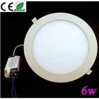 Ultra thin 6w   AC100-240V led panel light  CE&amp;RoHS approved
