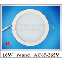 LED panel light with glass round shape recessed ceiling LED panel lamp light  SMD5730 36led 0.5W/led 18W 1400lm  high bright