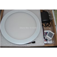 BSOD RGB LED Panel Light Downlight 12V Ceiling Lamp with IR RGB Controller 12v 2A Adapter and 2pcs Fixture 12pcs/pack