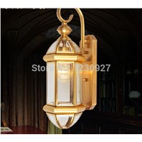 3W led wall  American light garden lights outdoor lights balcony lights all exposed copper lamps wall lamp table lamp