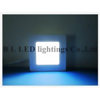 Surface Mount square style LED flat light panel lamp 6W SMD2835 30led 22-25lm/led 0.2W/led  120mm * 120mm * 40mm Aluminum + PMMA
