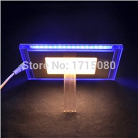 15W synchronous square led panel light Acrylic double color (blue+warm white) ceiling light lamp for living room